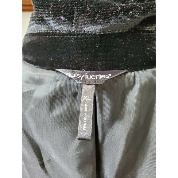 Daisy Fuentes Women's Black Polyester Long Sleeve One Buttons Fitted Blazer XL - Picture 9 of 16